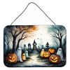 NEW Ghosts Spooky Halloween Wall or Door Hanging Prints Aluminum Metal Sign Kitchen Wall Bar Bathroom Plaque Home Decor, 8HX12W, Multicolor