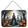 NEW Evil Queen Spooky Halloween Wall or Door Hanging Prints Aluminum Metal Sign Kitchen Wall Bar Bathroom Plaque Home Decor, 8HX12W, Multicolor