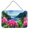 NEW Washington Coast Rhododendrons in Watercolor Wall or Door Hanging Prints Aluminum Metal Sign Kitchen Wall Bar Bathroom Plaque Home Decor, 8HX12W