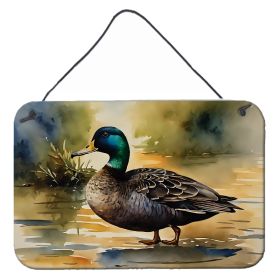 NEW American Black Duck Wall or Door Hanging Prints Aluminum Metal Sign Kitchen Wall Bar Bathroom Plaque Home Decor, 8HX12W, Multicolor (Default: Default)