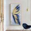 Best 100% Hand Painted Abstract Silver Gold Butterfly Oil Painting Canvas Art Modern Artwork Wall Art Picture Living Room Bedroom